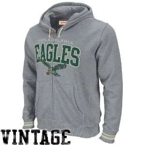   Eagles Ash Arch Rivals Full Zip Hoodie Sweatshirt