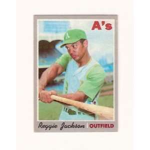  Reggie Jackson 1970 Topps Baseball (Oakland As) (Kansas 