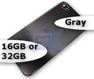 Dark Gray Metal Full Back Plate Battery Cover Housing For IPhone 4 4G 