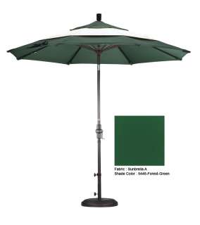   Market Umbrella with Aluminum Frame Collar Tilt   Sunbrella A  