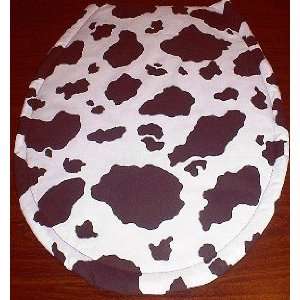    NEW TOILET SEAT LID COVER MADE FROM COW FABRIC 