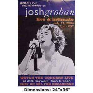  JOSH GROBAN LIVE & INTIMATE 24x36 Poster Everything 