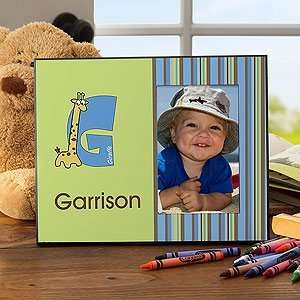  Personalized Boys Picture Frames   Alphabet Animals