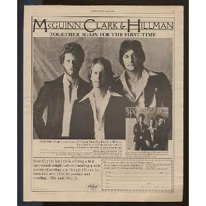  1979 McGuinn Clark & Hillman Album Promo Print Ad (Music 