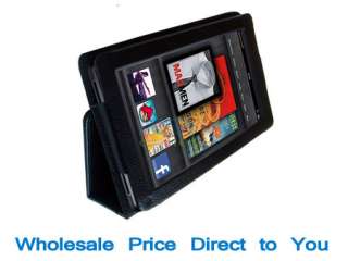   Bookstand Stand Folio Case Cover + stylus pen for  Kindle Fire