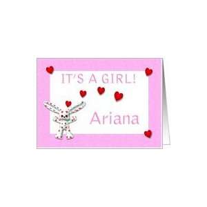  Arianas Birth Announcement (girl) Card Health & Personal 