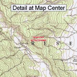 USGS Topographic Quadrangle Map   Buell Park, Arizona (Folded 