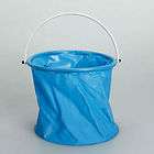 Flexible Foldable Water Bucket Plastic & Canvas Art accessories Blue 