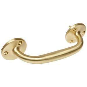 Monroe Brass Non Threaded Pull Handle, Oval Grip, Dull Brass Finish, 6 
