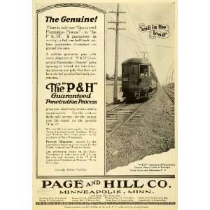  & Hill Co Utility Poles Railroad Track Western Red Cedar Power Pole 
