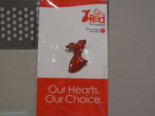 GO RED DRESS PIN MACYS AMERICAN HEART ASSOCIATION MERCK  