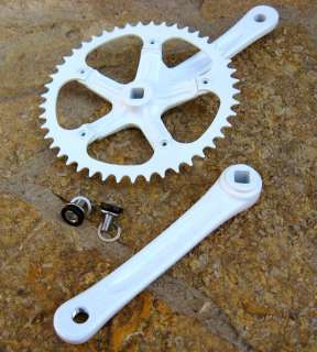 MURPHY White Fixed Gear Track Bike Crankset 46T 170MM  