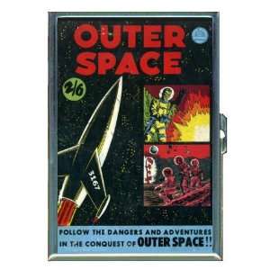 Outer Space Retro Comic Book ID Holder, Cigarette Case or Wallet MADE 
