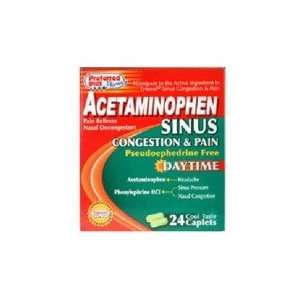 Preferred Pharmacy Acetaminophen Sinus Congestion & Pain Daytime Cool 