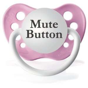  Personalized Pacifiers Mute Button Pink Pacifier Baby