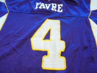   Vikings Brett Favre #4 football jersey size youth Large 14 16  