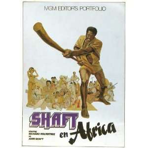  Shaft in Africa (1973) 27 x 40 Movie Poster Spanish Style 