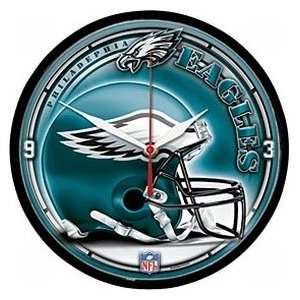 Philadelphia Eagles Round Clock