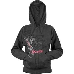  Speed and Strength Cat Outa Hell Womens Hoody Zip Casual Wear 