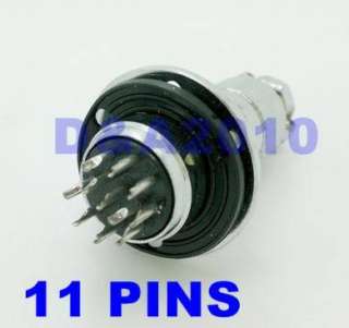 11 Pin Aviation Amphenol Cable connector plug 19mm 20mm  