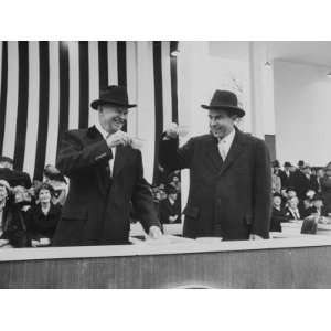 Eisenhower and Vice Pres. Richard M. Nixon on Inauguration Day 