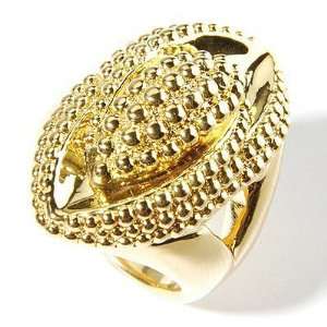  14K Gold Fabulous Bold Granulated Artform Ring Jewelry