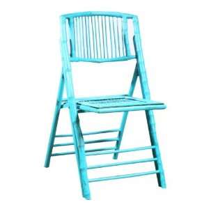  Folding Chair (Antique Turquoise) (33H x 19W x 22D 