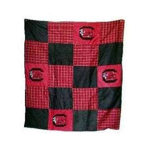 South Carolina USC Gamecocks 50X60 Patch Quilt Throw/Blanket/Bedspread 