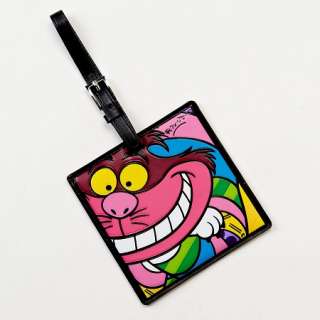 DISNEY BY BRITTO   Oversize Faux Leather Cheshire Cat Luggage Tag   5 