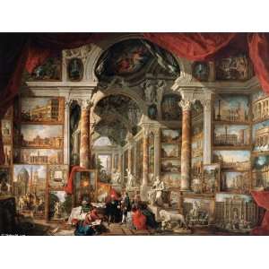 FRAMED oil paintings   Giovanni Paolo Pannini   24 x 18 