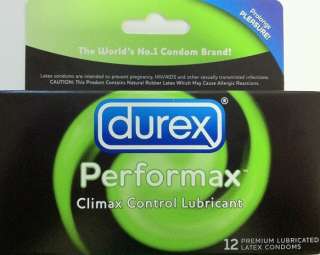 Durex Easy On Performax Lubricated 12 Latex Condom + Climax Control 
