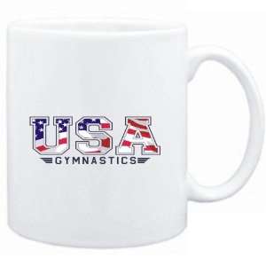  Mug White  USA Gymnastics / FLAG CLIP   ARMY  Sports 