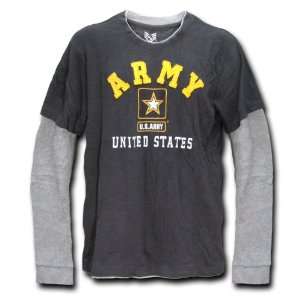  ARMY LONG SLEEVE DOUBLE LAYER T SHIRT US MILITARY SHIRTS 
