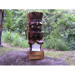  HAWAIIAN GIFT TIKI KU STRENGTH 16   ACACIA WOOD