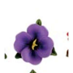  Andrea By Sadek 9775D Mini Flowers Purple Pansy 