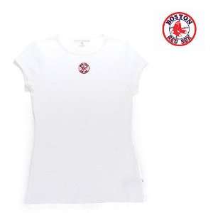  Boston Red Sox MLB Signature Tee Womens Top (White 