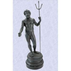  Poseidon Foundry Iron Statue Neptune Sculpture Marble 