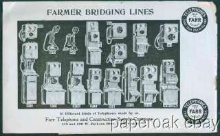 1904 Farr Telephone Supply Co. Chicago Catalog  