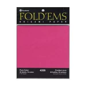  Yasutomo Paper Fold Ems Origami Paper 5.875 40/Pkg Pure 