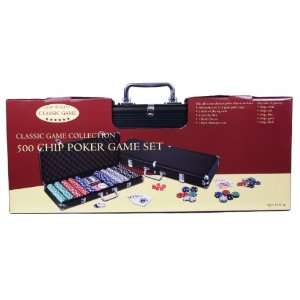  500 Chip Poker Game Set Toys & Games