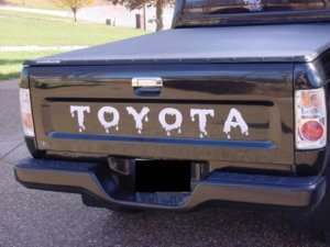 New Toyota Pickup Tailgate Decal With A Cool Look  