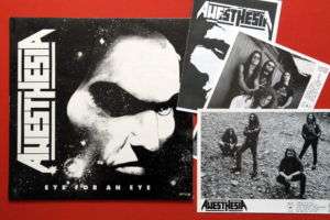 ANESTHESIA ULTRA RARE PRIVATE METAL PROMO COPY 1993 LP  