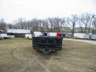 7416 Used 2008 Titan Dump Trailer Black Sides 2 way Spreader Gate 