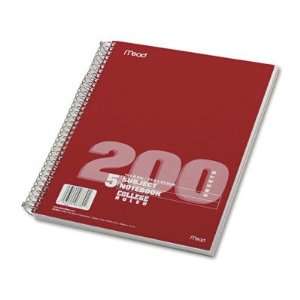  Mead 5 Subject 8 1/2 x 11 Notebook with College Rule   200 