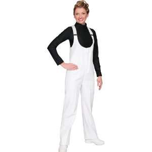  Directors Showcase White Bibber Pants, Waist   30 