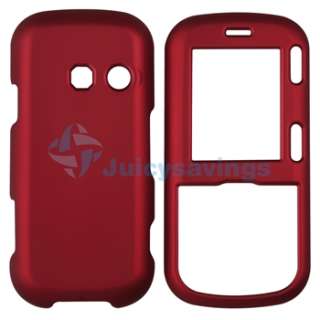For Verizon LG Cosmos VN250 Red Rubber Hard Case Skin  
