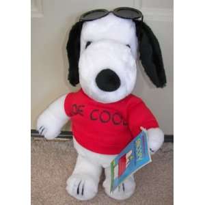  Snoopy Joe Cool Doll in Red Shirt and Sunglasses 