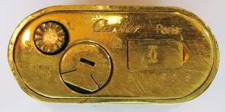 AUTHENTIC CARTIER Gold Plated Vintage Lighter  