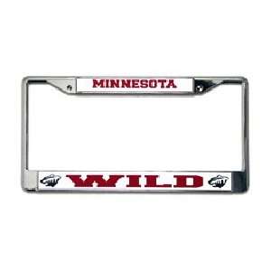  Minnesota Wild Chrome License Plate Frame Sports 