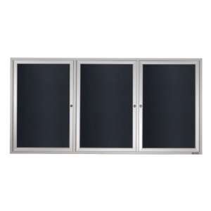  United Visual Products Outdoor Enclosed Black Markerboard 